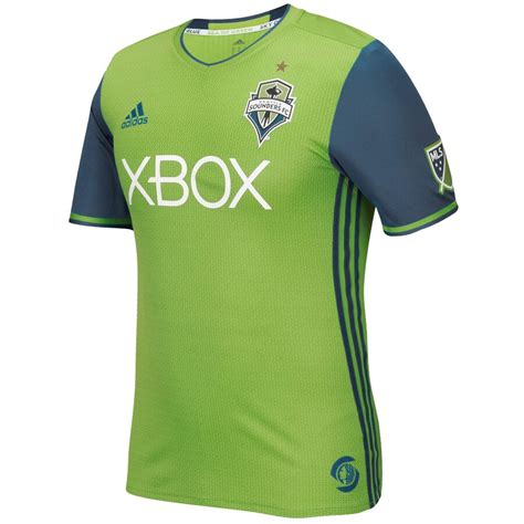 adidas Seattle Sounders FC Rave Green 2016/17 Authentic Primary Jersey