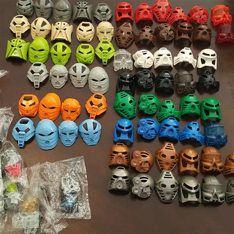 Lego Bionicle Mask Lot Toa Kanohi 71 different Masks with bonus eye stalks | Lego bionicle, Lego ...