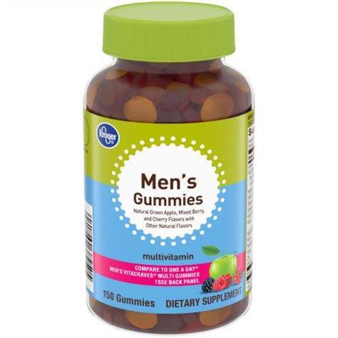 Kroger® Men's Multivitamin Gummies Green Apple Mixed Berry & Cherry, 150 ct - Smith’s Food and Drug