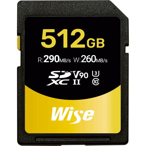 Wise Advanced 512GB SD-N UHS-II SDXC Memory Card SD-N512 B&H