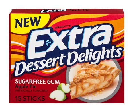 Extra Dessert Delights Sugar Free Apple Pie Gum - Shop Snacks & Candy ...