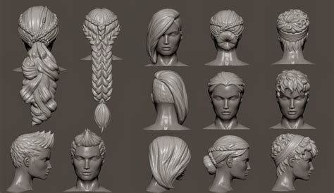 Christian Gallego / Character Artist: Hair Sculpt for DLC 10 Character Modeling, 3d Character ...