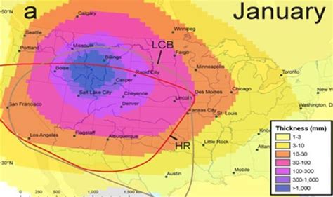 Yellowstone volcano eruption map: Nowhere is safe from volcanic blast | Science | News | Express ...