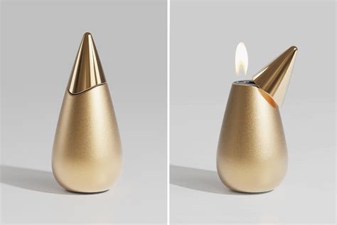 This lighter’s unique shape is actually inspired by the flame it creates! - Yanko Design