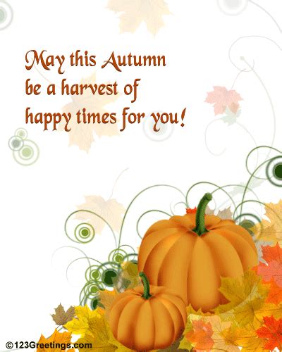 Happy Autumn Wishes! Free Happy Autumn eCards, Greeting Cards | 123 ...