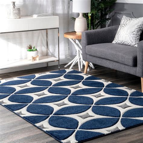 Unique Living Room Rugs Navy | Navy blue and grey living room, Blue and white rug, Grey and ...