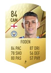 FIFA 22 - Phil Foden - Base card - 84 Rated