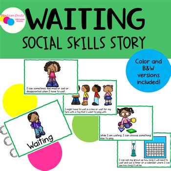 Waiting and Patience Social Skills Story by Play Learn Create- Early ...