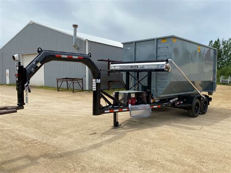 Gooseneck Dump Trailer | Nedland Rolloff Trailer + Detachable Gooseneck