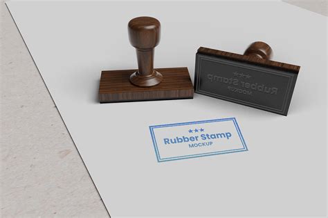 FREE Rubber Stamp Mockup :: Behance