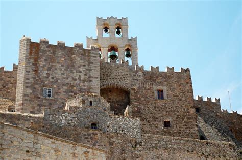 Monastery of St. John the Greek Island of Patmos Stock Image - Image of ...