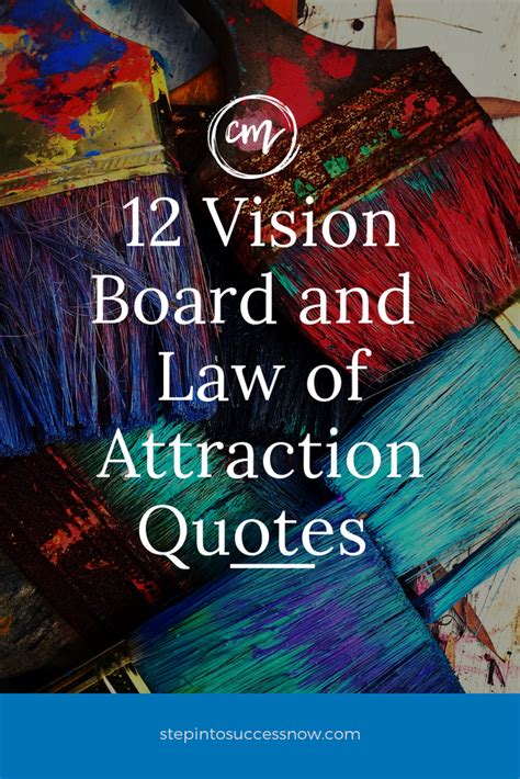 12 Powerful Law of Attraction and Vision Board Quotes – Step Into ...