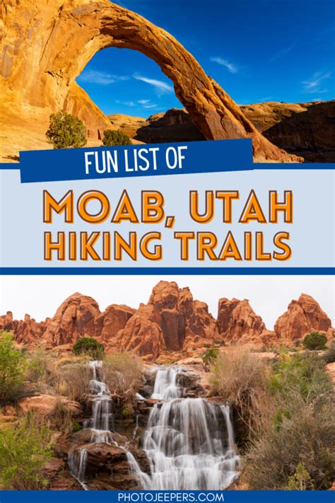 List of Moab Utah Hiking Trails - PhotoJeepers