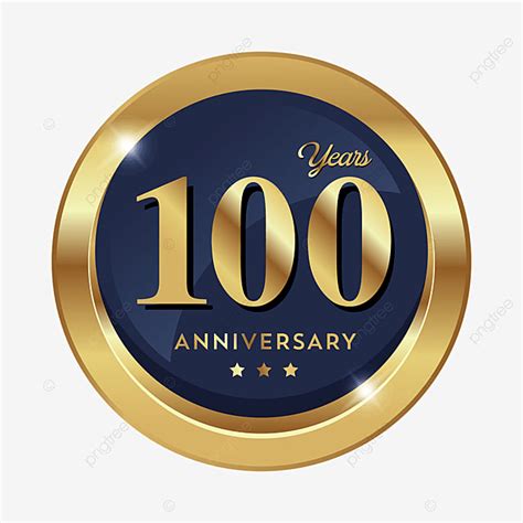 100th Anniversary Badge Logo Icon, Anniversary, 100 Anniversary, Badge PNG and Vector with ...