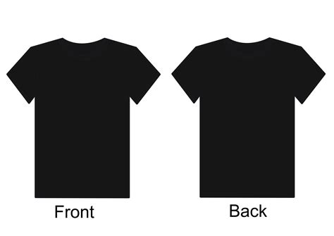 Front And Back T Shirt Template