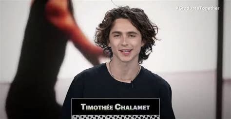 Timothée Chalamet's "Graduate Together" Statistics Rap "Ms. Lawton"