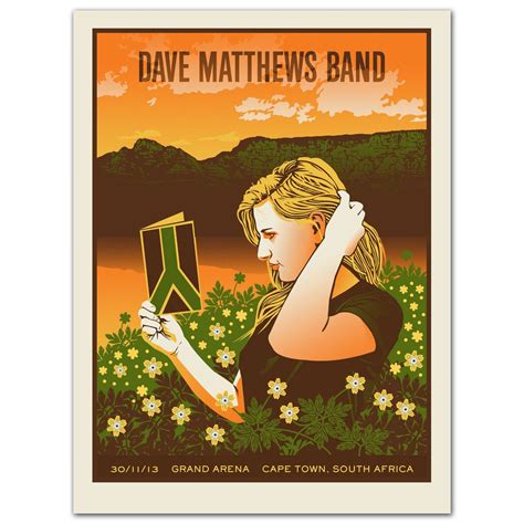 Dave Matthews Band tour poster | Dave matthews band, Dave matthews, Concert posters