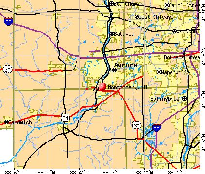 Montgomery, Illinois (IL 60512) profile: population, maps, real estate, averages, homes ...