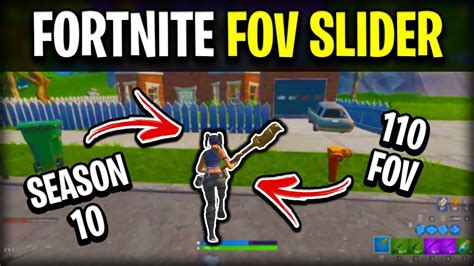 FOV SLIDER GAMEPLAY IN SEASON 10 (FORTNITE BATTLE ROYALE) - YouTube