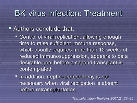 2 bk virus infection post renal transplant