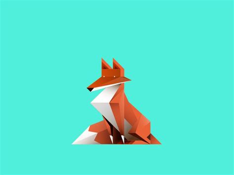 Fox Triangular | Geometric fox, Illustration art, Illustration