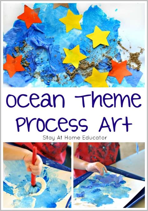 Ocean Art for Toddlers and Preschoolers - Process Art