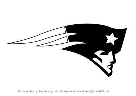 How to Draw New England Patriots Logo (NFL) Step by Step