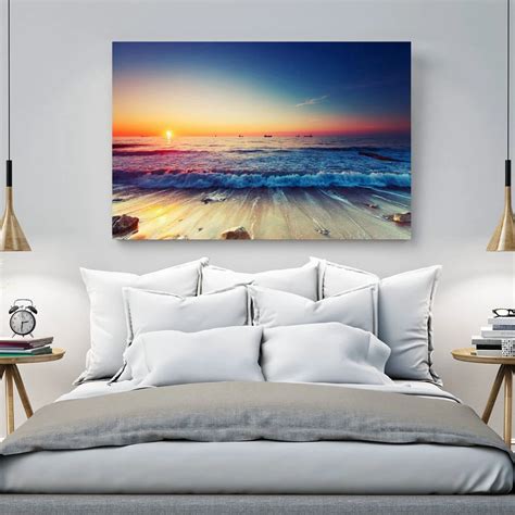 Large Poster and Prints Tropical Sea Beach Wall Art Canvas Painting for ...