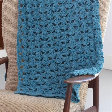 Patons Light And Airy Afghan Free Crochet Pattern | Lyns Crafts