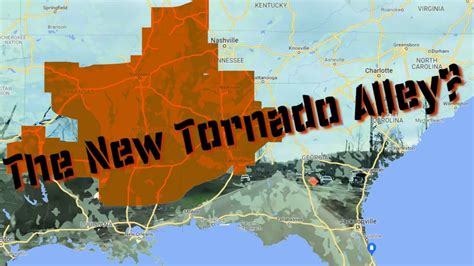 The New Tornado Alley Is Scary! INCLUDES: Florida, Georgia + Tennessee ...