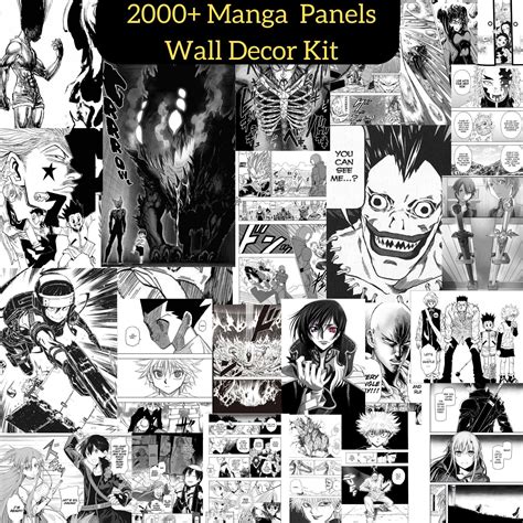 2000 Anime Manga Panels Wall Kit Anime Manga Panels Manga - Etsy UK