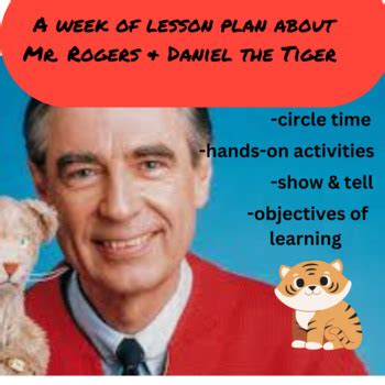 MR. ROGERS & DANIEL THE TIGER!- a week of lesson plan by PavlyStyle