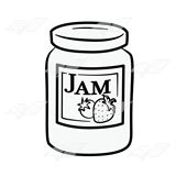 black and white clip art of jam - Clip Art Library