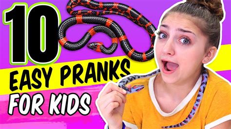 10 Easy Kid Pranks | April Fools | Kamri Noel | Pranks for kids, Easy ...