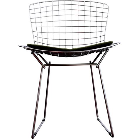 Vintage chrome side chair by Harry Bertoia, 1970