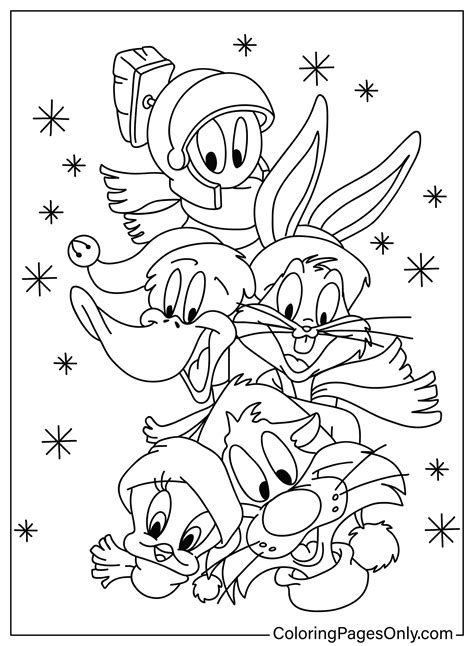 Christmas Cartoon Coloring Page - Free Printable Coloring Pages