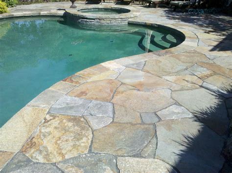 natural stone pool decks - Google Search | Stone pool deck, Stone pool ...