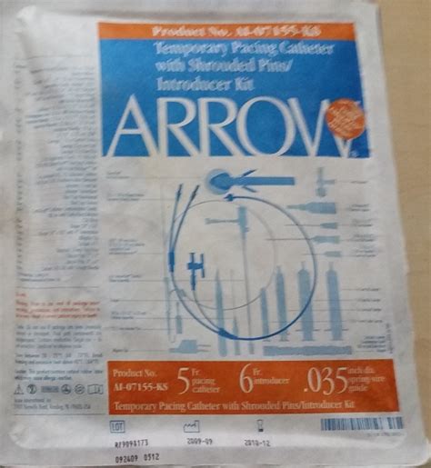 Arrow Temporary Pacing Catheter w Shrouded Pins/Introducer Kit