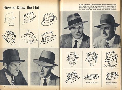 Cartoon SNAP: How to Draw Hats - Men's Classic Fedora Hat