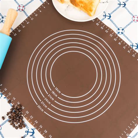 Silicone Baking Mat w/ Measurements | ToBox | Silicone baking mat, Baking mat, Pastry dough