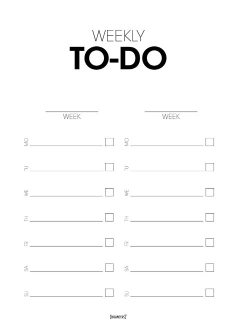 Two weeks – To-do list – Planning poster – Organicers organize nicer with posters!