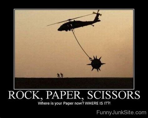 Funny Demotivational Posters » Rock,Paper,Scissors