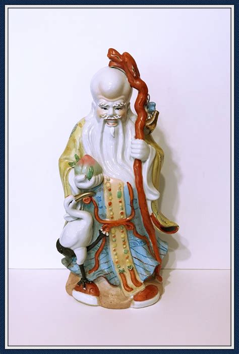 Large Chinese God of Longevity Statue Shòu Xing Deity - Etsy