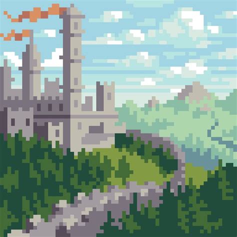 Kingdom Overlook by Sam Keddy | Cool pixel art, Pixel art tutorial ...