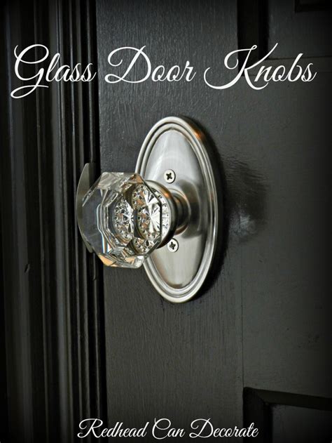 Glass Door Knobs - Redhead Can Decorate