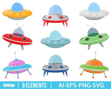 Free Flying Saucer Clipart