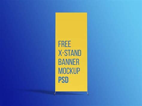 Free X-Stand Banner PSD Mockup