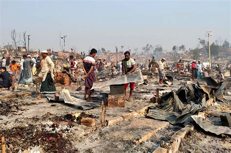 ‘Devastating’ Fire at Rohingya Camp in Bangladesh Kills 15, Leaves 400 ...