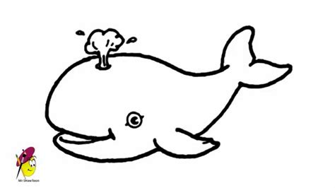 Cartoon whale - How to draw a Whale Fish - YouTube