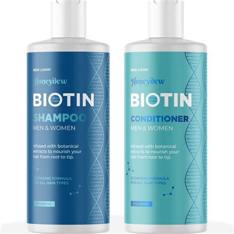 Volumizing Biotin Shampoo and Conditioner Set - Sulfate Free Shampoo ...